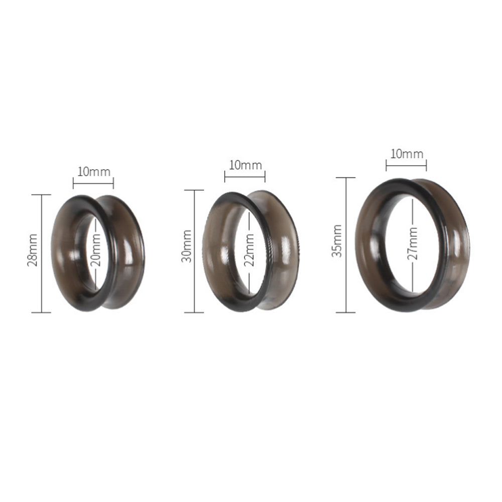 Foreskin Resistance Penis Rings Multipack (3 Count)