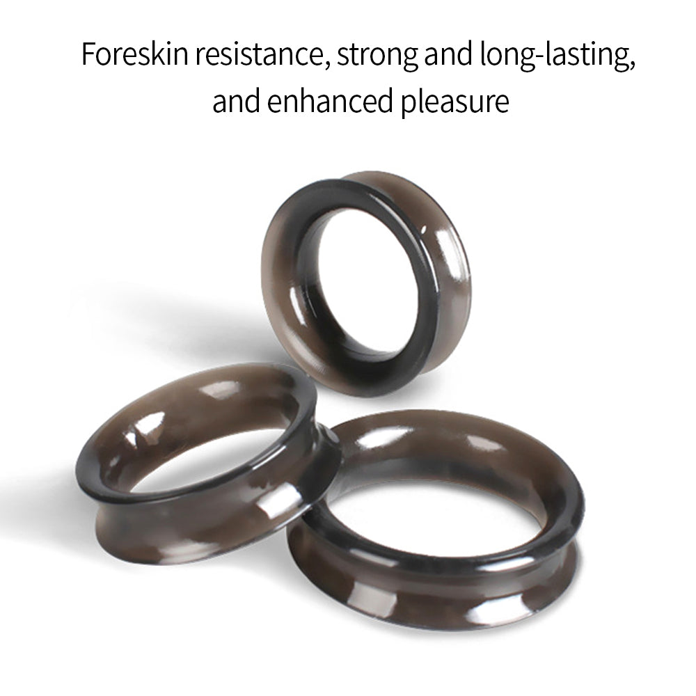 Foreskin Resistance Penis Rings Multipack (3 Count)