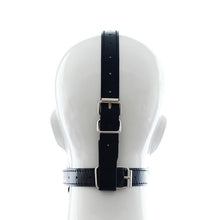 Load image into Gallery viewer, Mask face Soft Leather Head Harness Mouth Gag O-Ring
