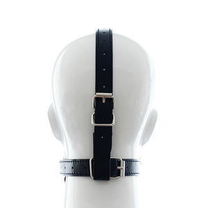 Faux Leather Open Mouth Ring Gag