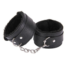 Load image into Gallery viewer, Faux Leather Handcuffs with Faux Fur