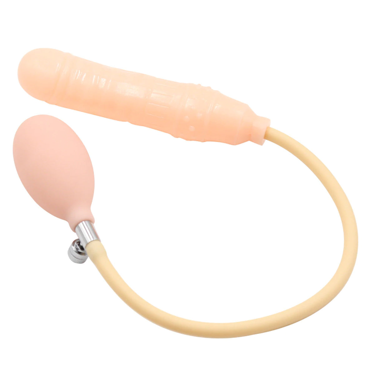 Inflatable Pump and Play Dildo, 5.5 inch