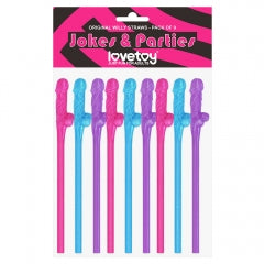 Lovetoy Original Willy Straws – Pack of 9