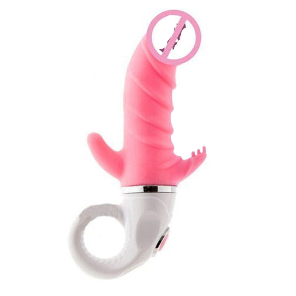 Layered Penis Shape Triple Rabbit Vibrator, 12 Function