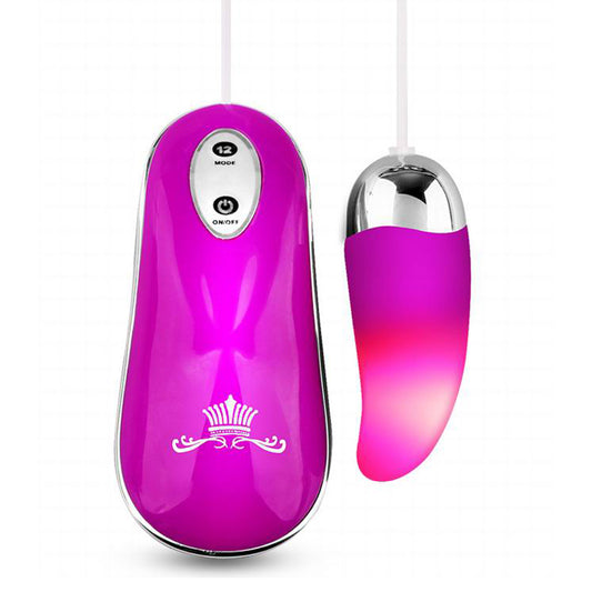 L.E.D Lighting Shine Tongue Vibrator with Remote, 12 Function