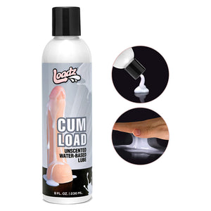 Loadz Cum Load Unscented Water-Based Semen Body Glide, 8 oz
