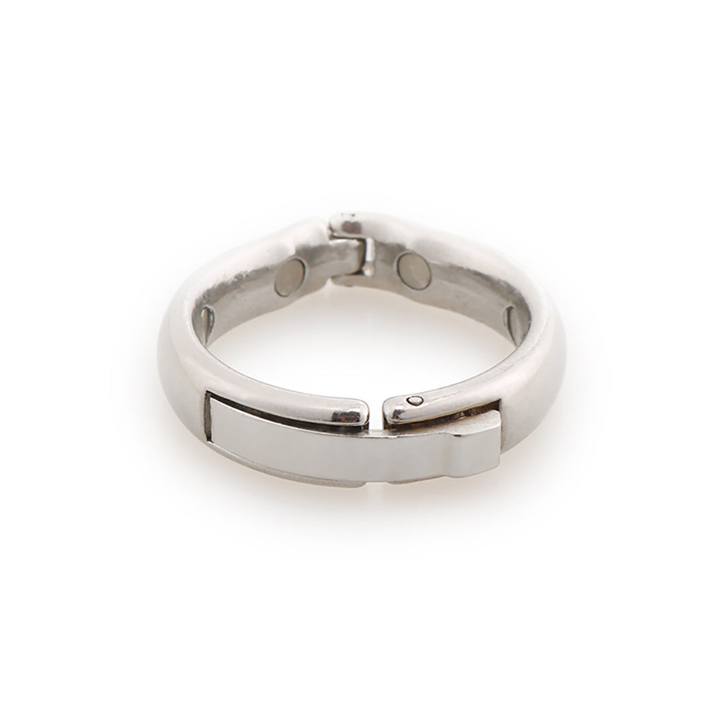 Stainless Steel Magnetic Penis Ring with Buckle (Multiple Sizes)