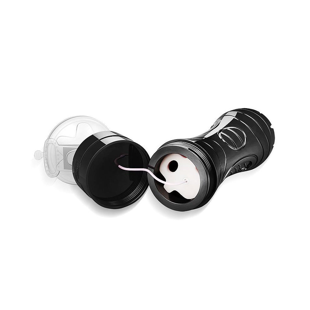 Vibrating Flashlight Masturbator with Sunction Cup