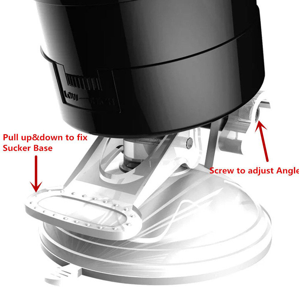 Vibrating Flashlight Masturbator with Sunction Cup