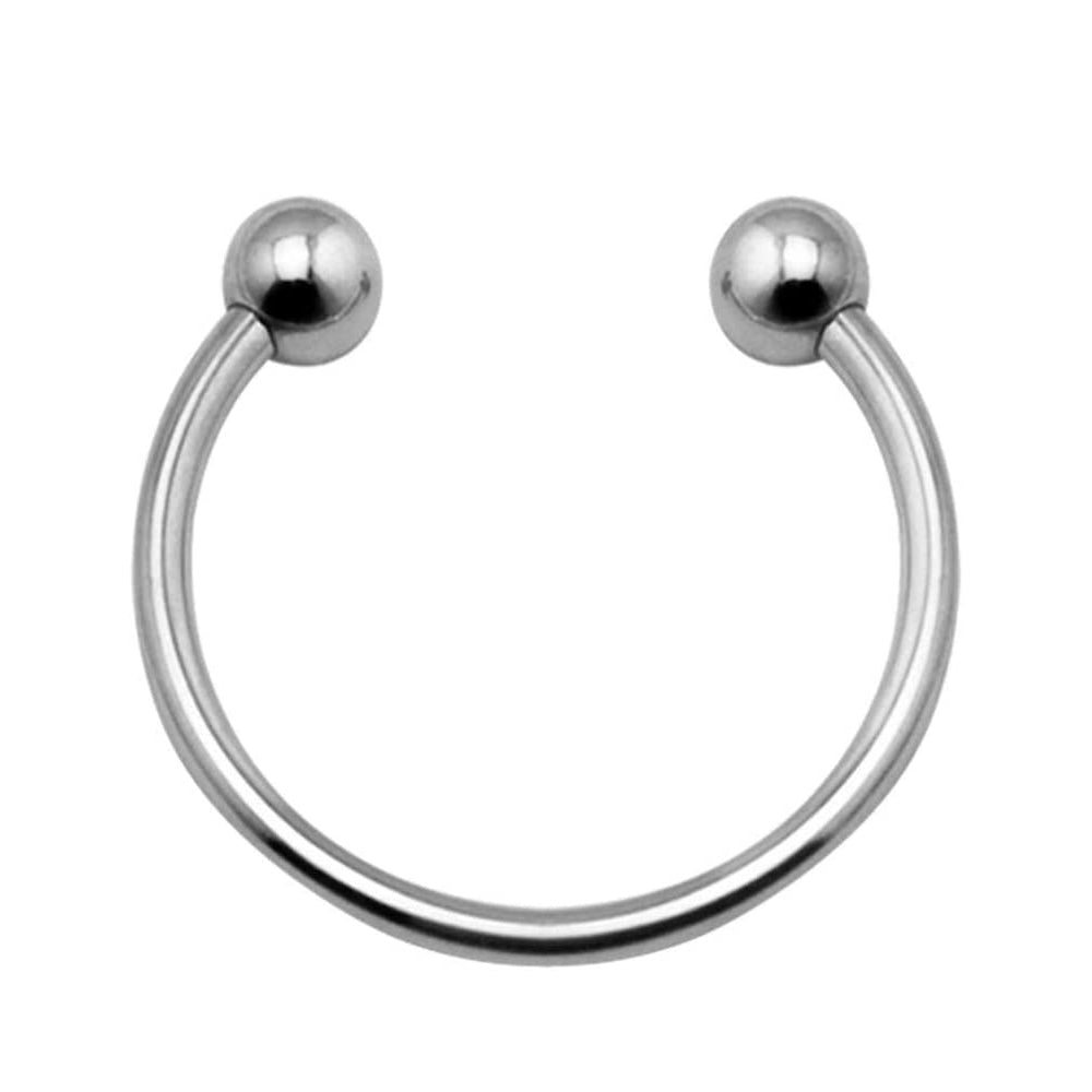 Stainless Steel Dual Ball Penis Ring (Multiple Sizes)