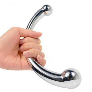 Wand Double Ended Metal Dildo, 7.8 inch