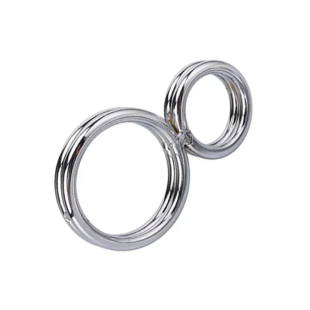 Stainless Steel Dual Double Cock Ring