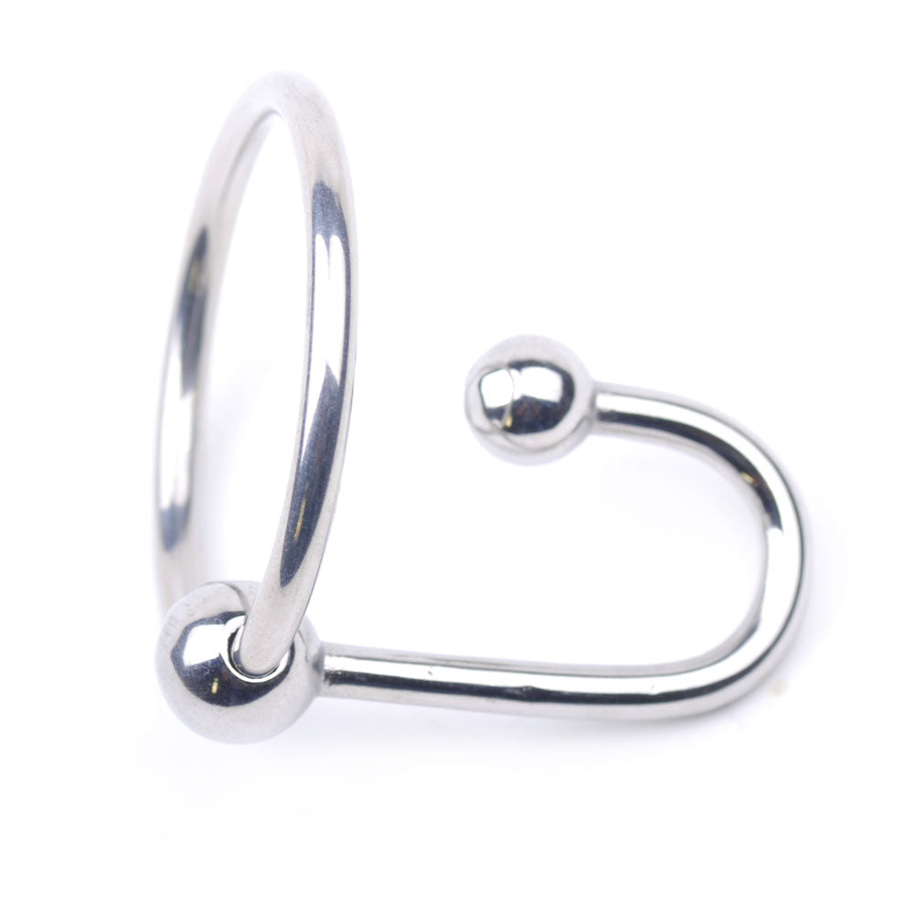 Stainless Steel Sperm Stopper with Glans Ring (Multiple Sizes)