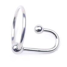 Load image into Gallery viewer, Stainless Steel Sperm Stopper with Glans Ring (Multiple Sizes)