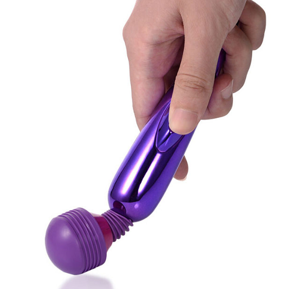 Metallic Mini USB Massage Wand Vibrator