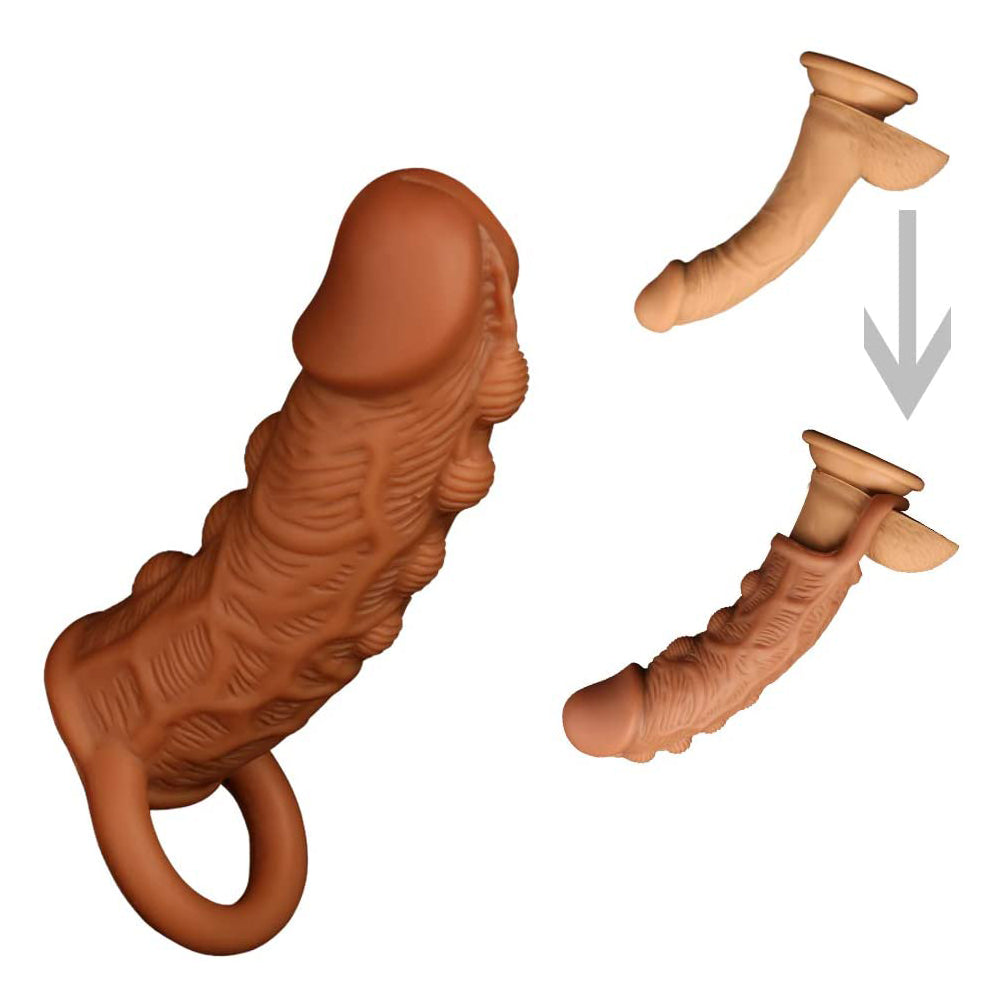 Bumpy Goodness Penis Extension Sleeve with Ball Loop