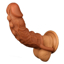 Load image into Gallery viewer, Bumpy Goodness Penis Extension Sleeve with Ball Loop