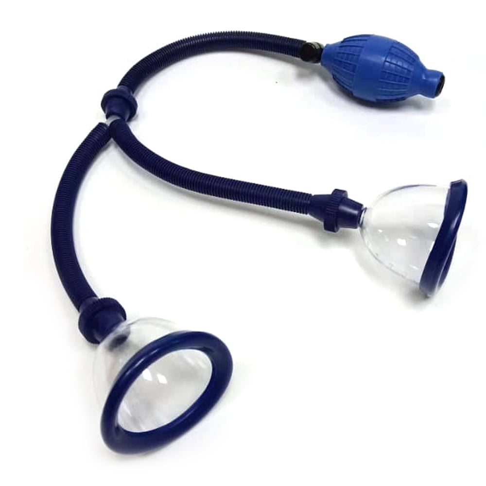Twin Cup Suction Nipple Pump with Bulb Grip