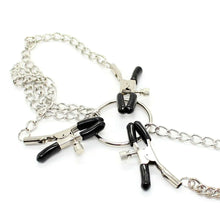 Load image into Gallery viewer, Adjustable Nipple Clamps and Clit Clamp Chain Set