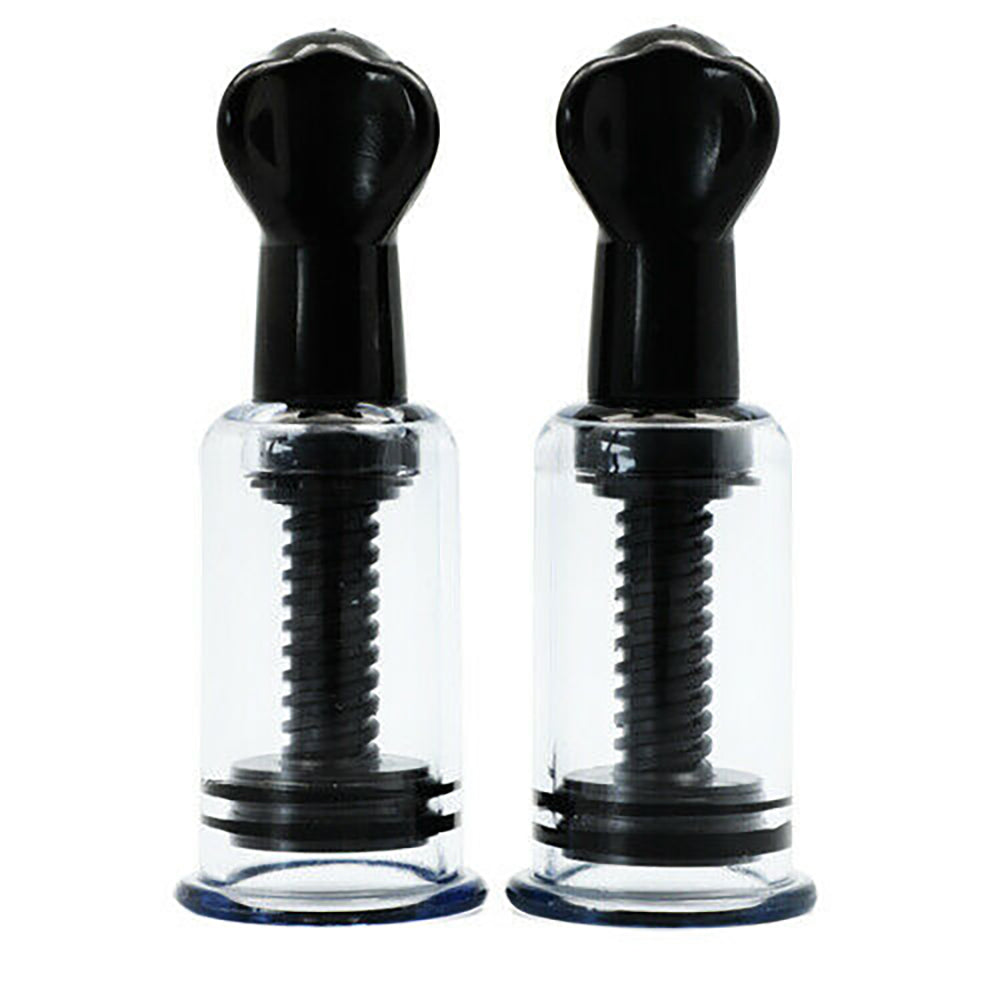 Twist Clit & Nipple Suckers Black (multiple sizes/sets)