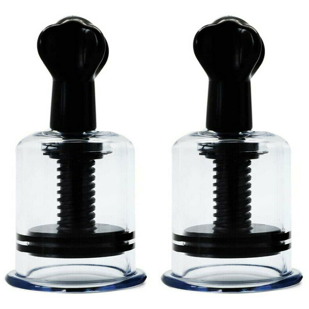 Twist Clit & Nipple Suckers Black (multiple sizes/sets)