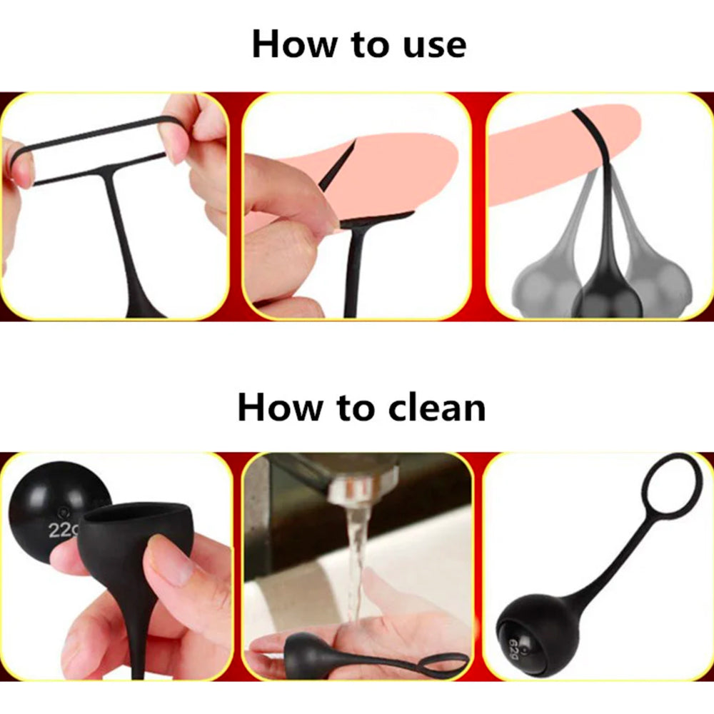 Silicone Penis Strap with Weights