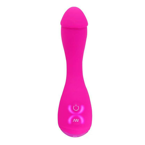 Penis Shaped L.E.D Vibrator 6 inch, 10 Function