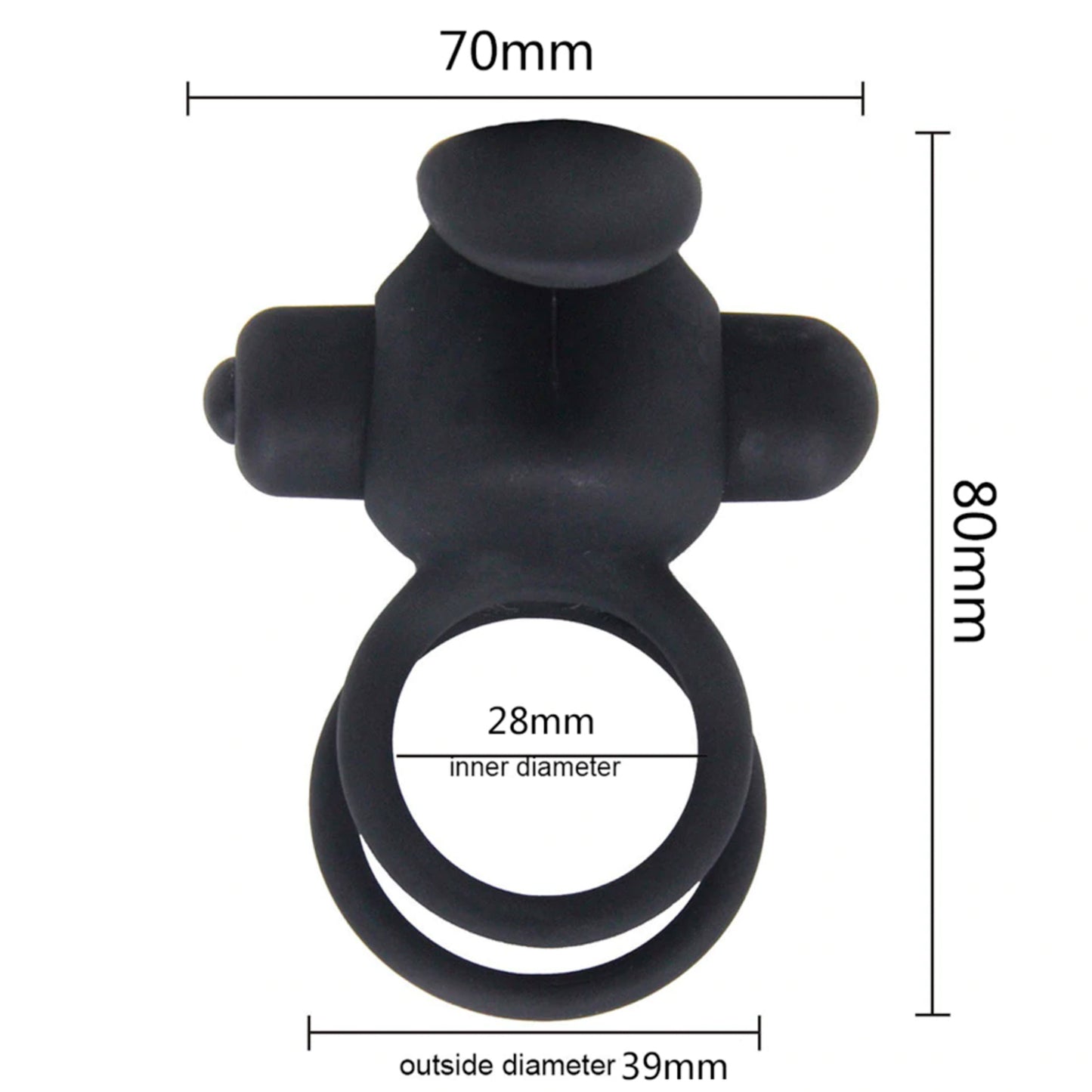 Clit Stimulating Vibrating Penis Ring, 10 Function