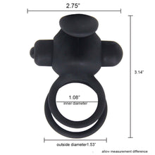 Load image into Gallery viewer, Clit Stimulating Vibrating Penis Ring, 10 Function