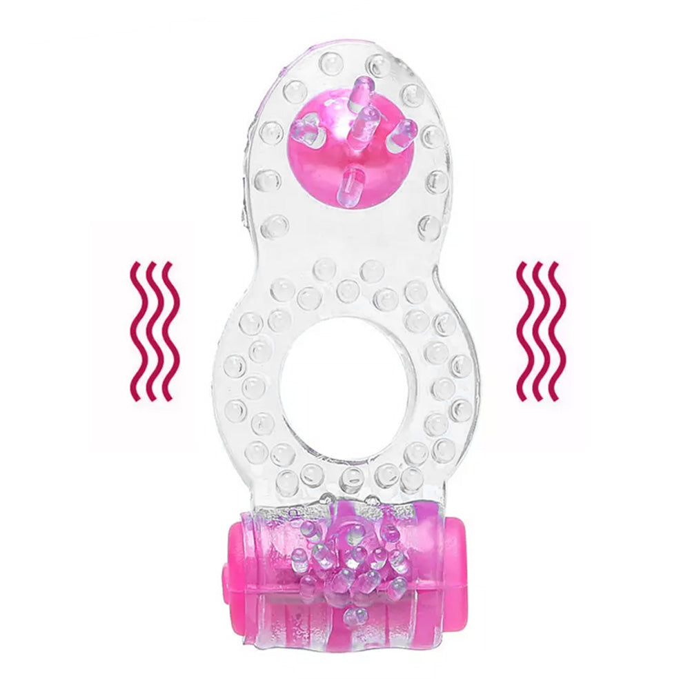 Vibrating Double Trouble Penis Ring