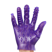 Load image into Gallery viewer, Finger Textured Mastubating Glove (6 Stimulating Textures)