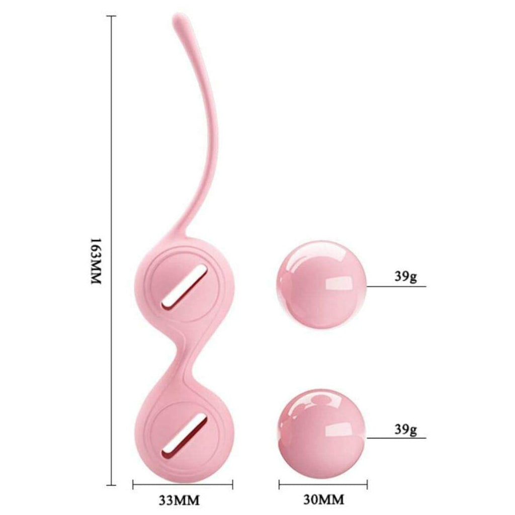 Silicone Kegel Balls, 39g each