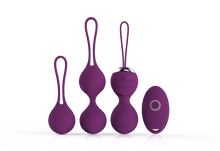 Load image into Gallery viewer, Vibrating Kegel Ball Kit with Remote, 3 pc, 10 function