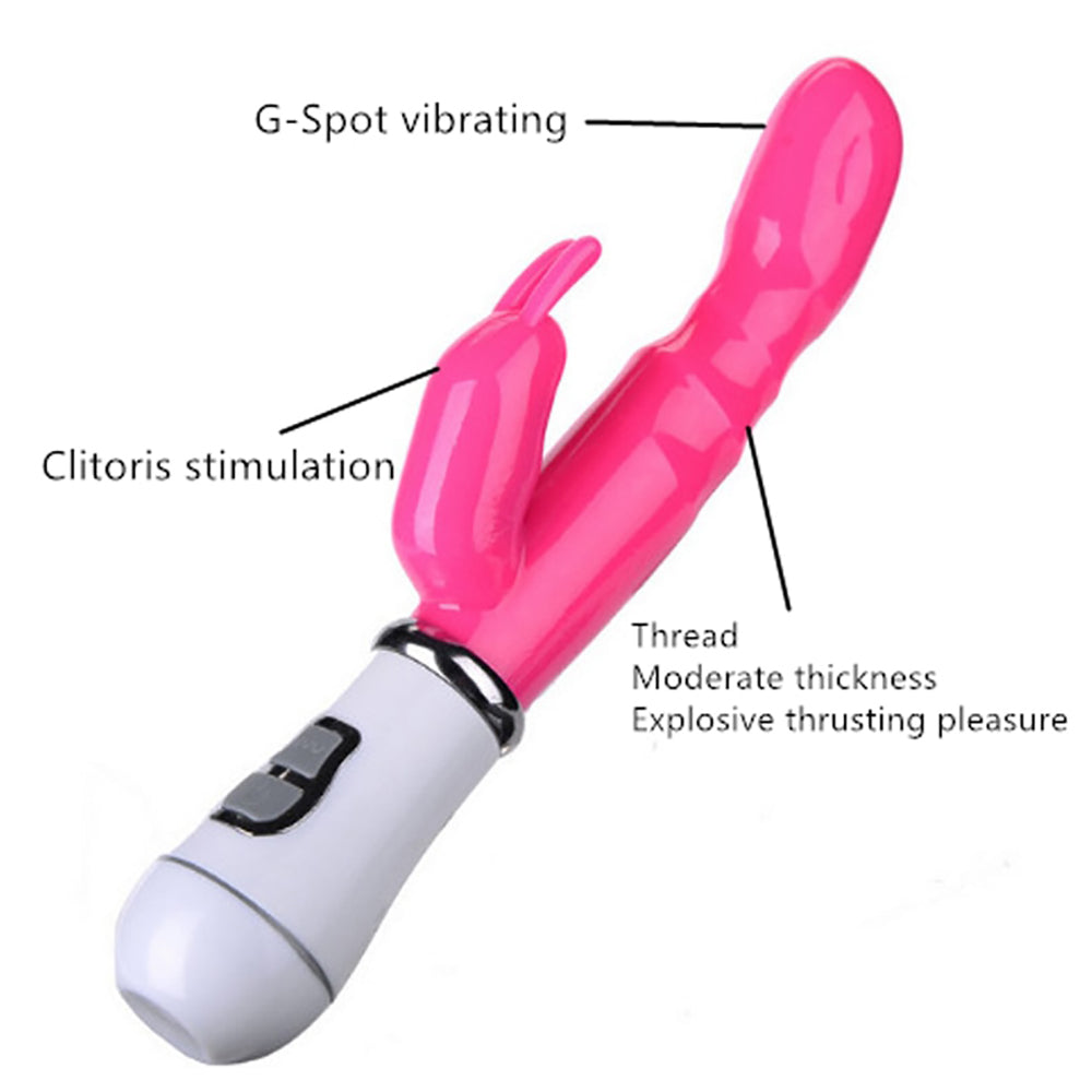 Smooth Rechargeable Rabbit Dildo 12 Function