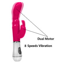 Load image into Gallery viewer, Smooth Rechargeable Rabbit Dildo 12 Function