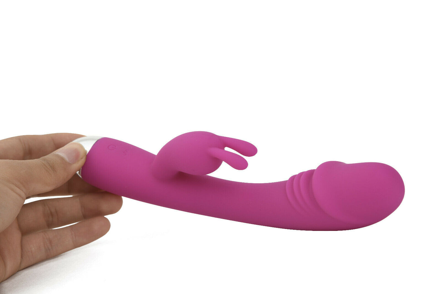 Realistic Curved Penis Rabbit Vibrator, 8 Function