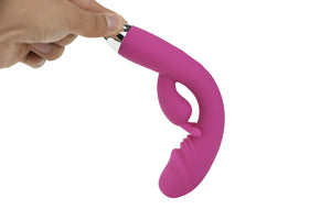 Realistic Curved Penis Rabbit Vibrator, 8 Function