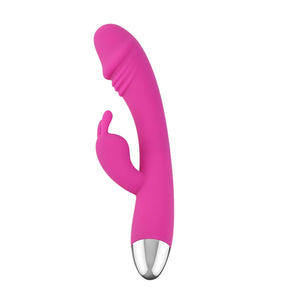 Realistic Curved Penis Rabbit Vibrator, 8 Function