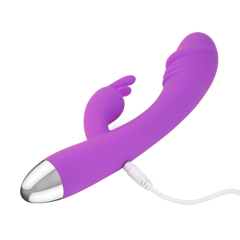 Realistic Curved Penis Rabbit Vibrator, 8 Function