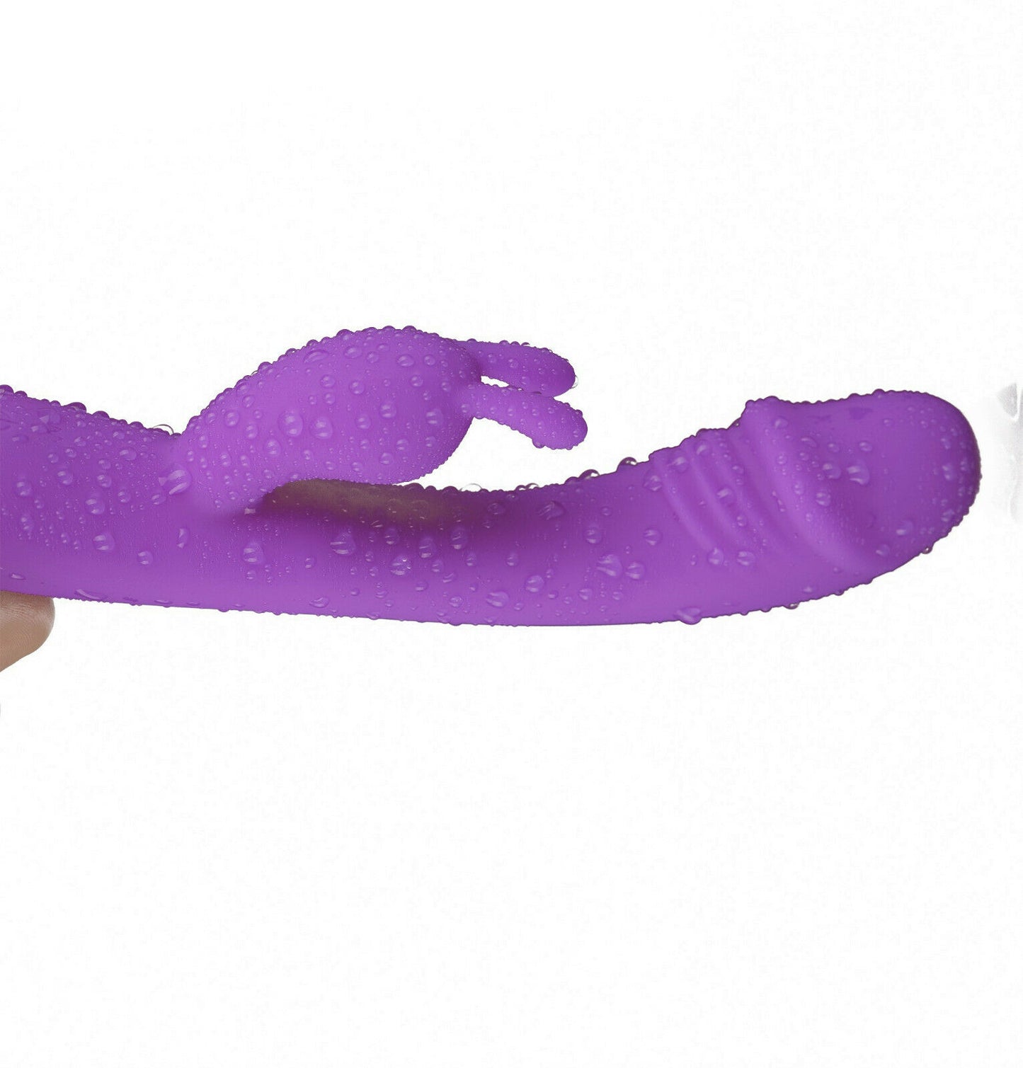 Realistic Curved Penis Rabbit Vibrator, 8 Function