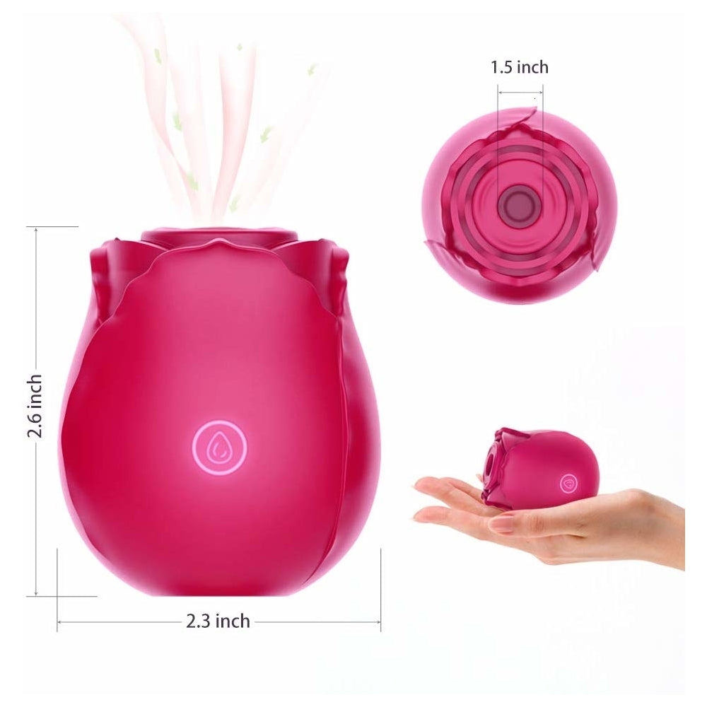 Rose Clitoral Suction Vibrator, 10 Function