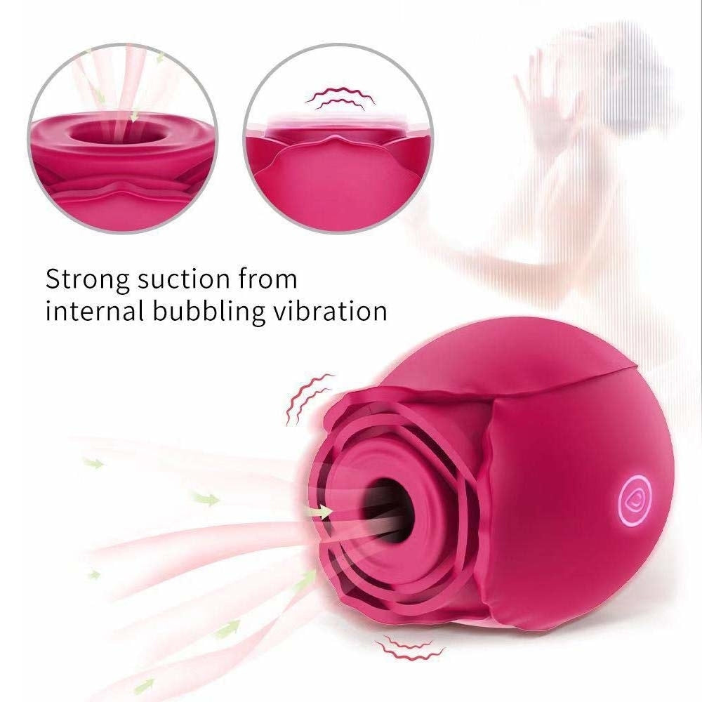 Rose Clitoral Suction Vibrator, 10 Function