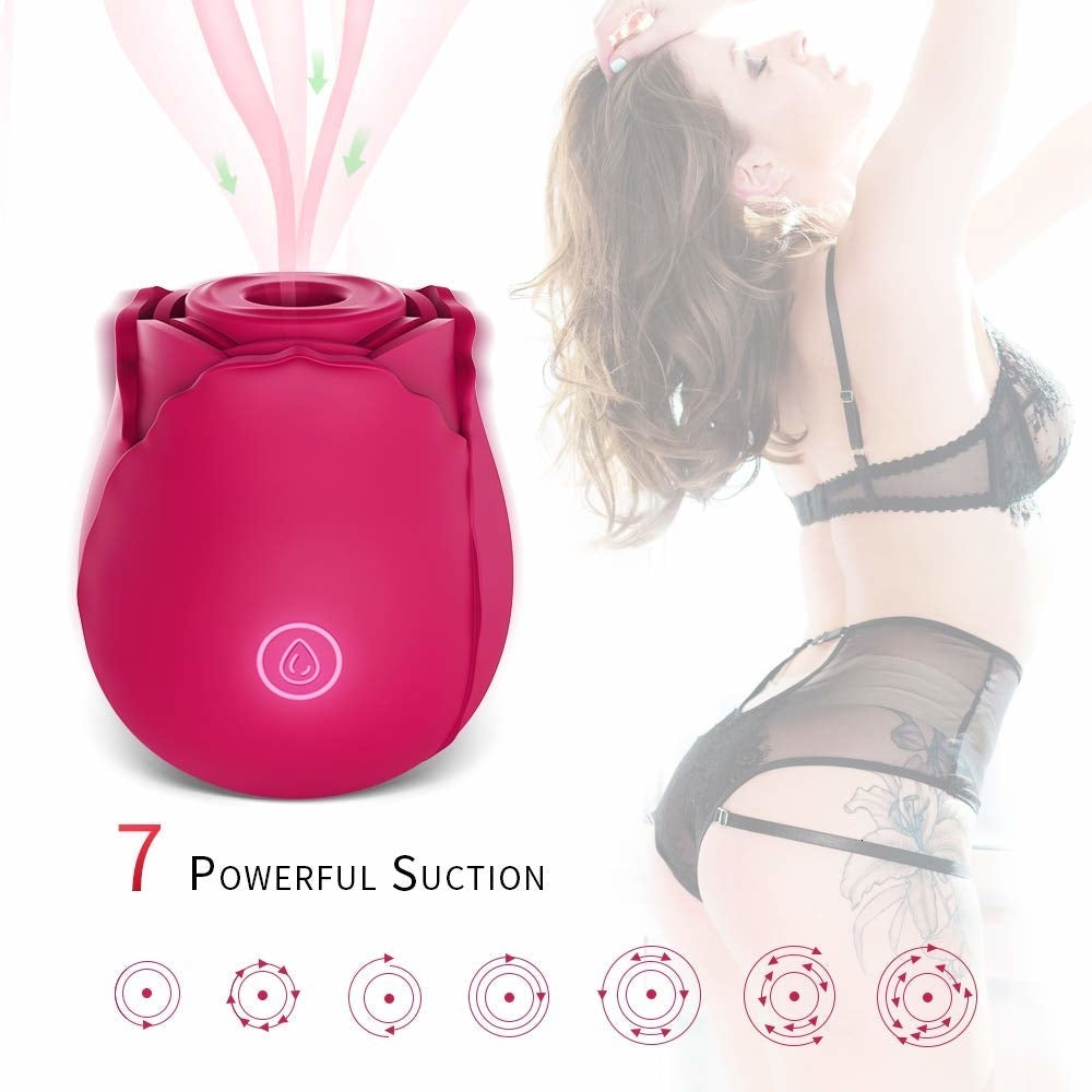 Rose Clitoral Suction Vibrator, 10 Function