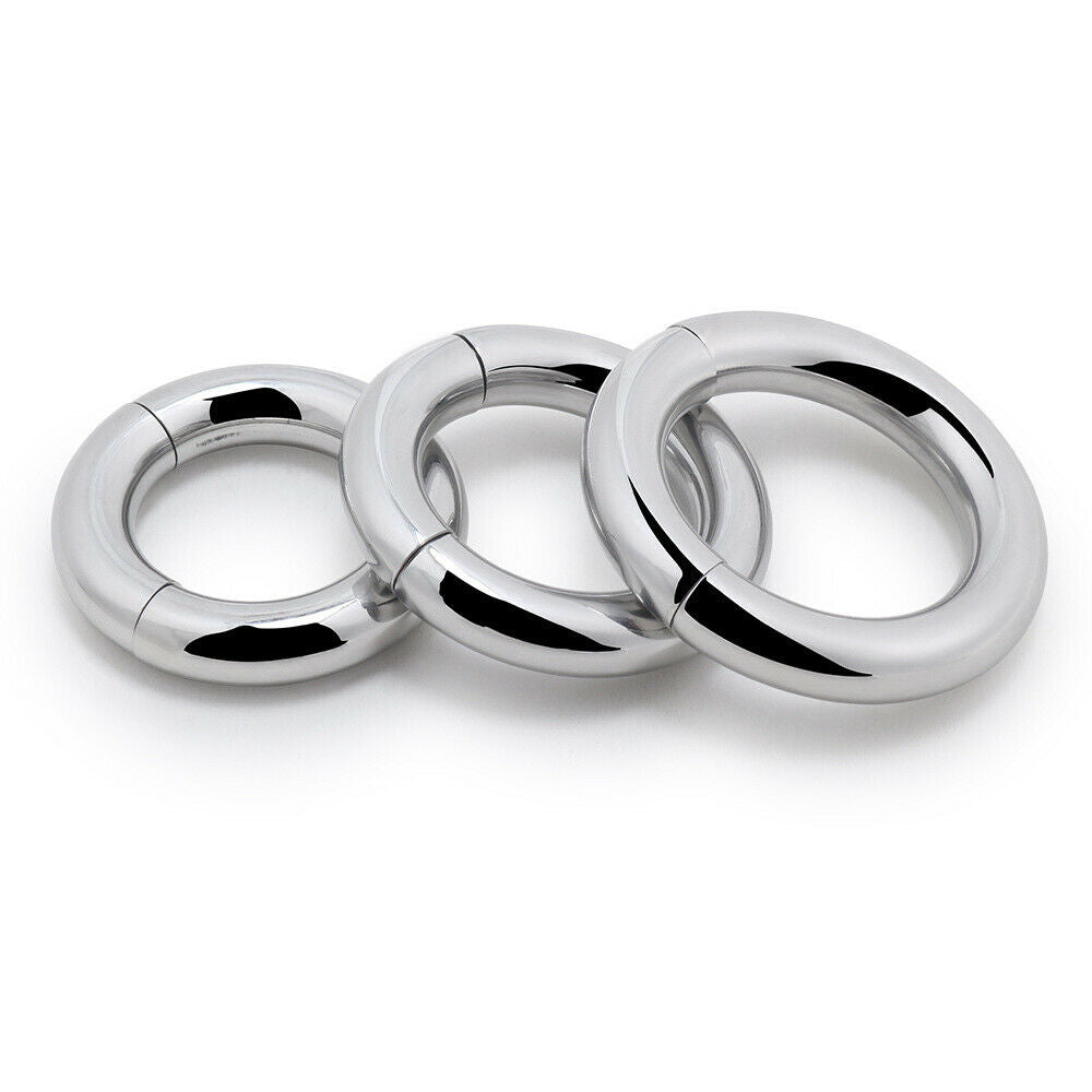 Stainless Steel Magnetic Penis Ring (Multiple Sizes)