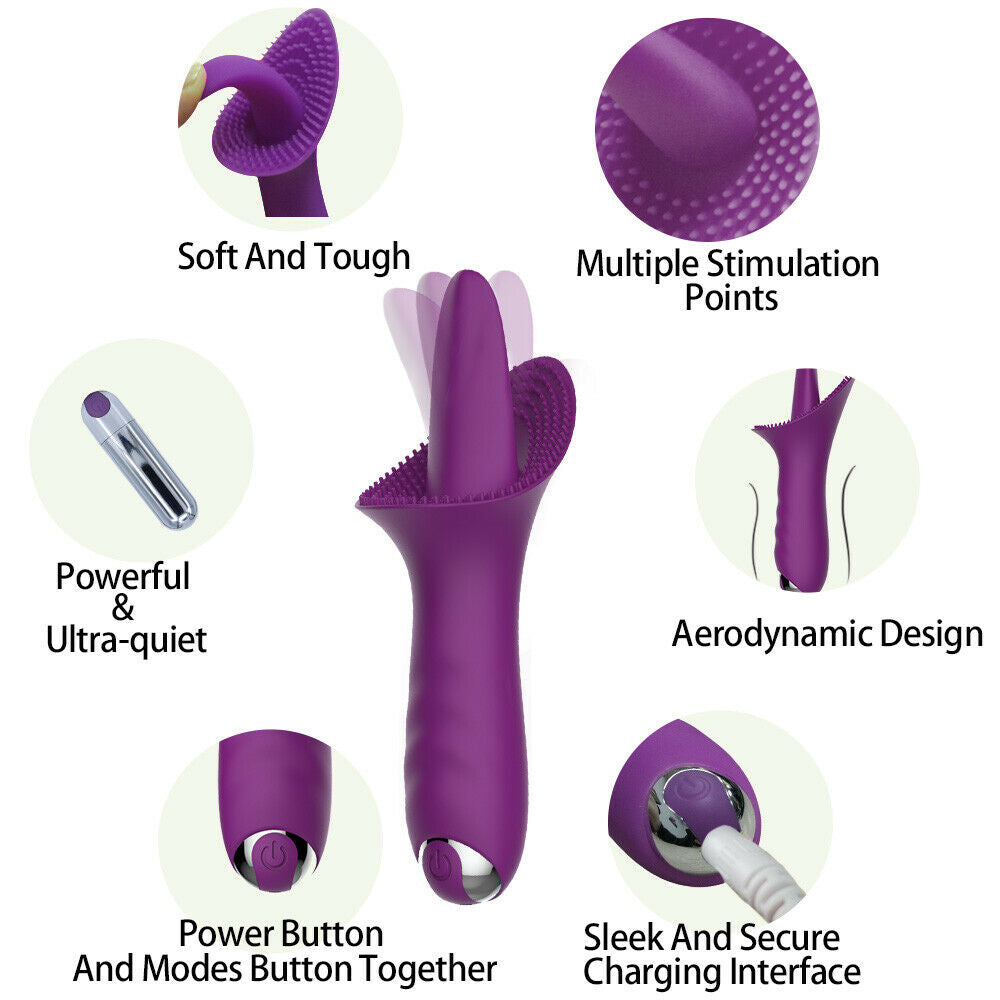 Big Tongue Oral Sex Vibrator, 10 Function