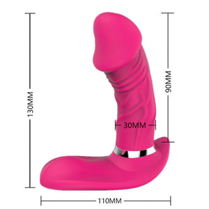 Heating Realistic Dildo Wearable Vibrator with Remote, 7 Function (Handsfree)