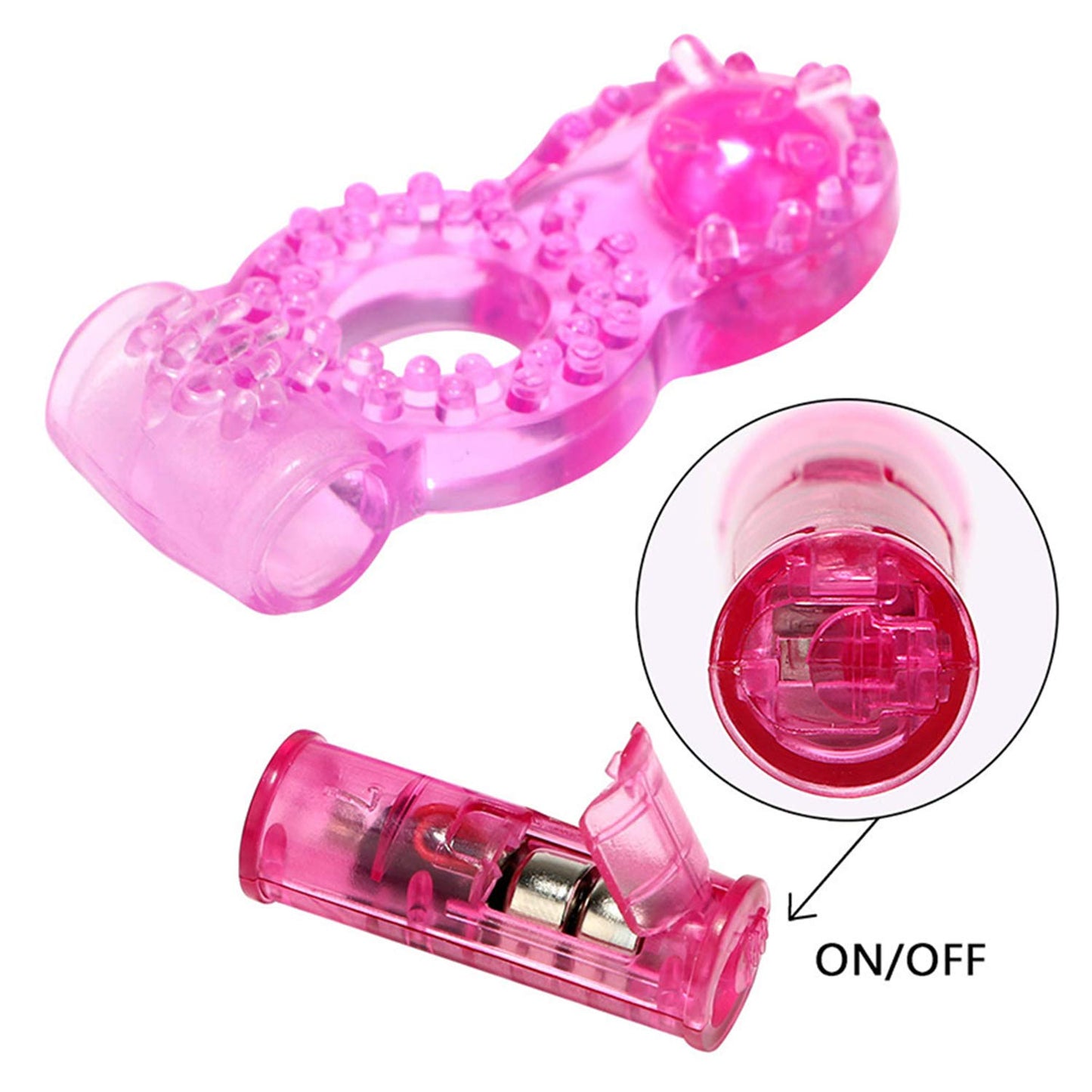 Vibrating Double Trouble Penis Ring