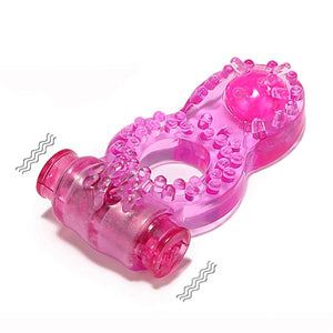 Vibrating Double Trouble Penis Ring
