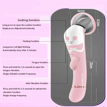 Load image into Gallery viewer, Rechargeable Tongue &amp; Suction Vibrator, 12 Speed