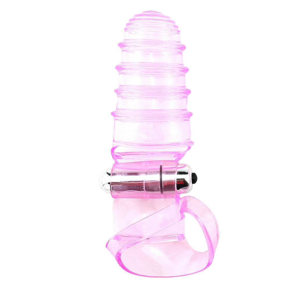 Double Finger Sleeve with Bullet Vibrator (Vibrating G-Spot & Clitoral Glove)